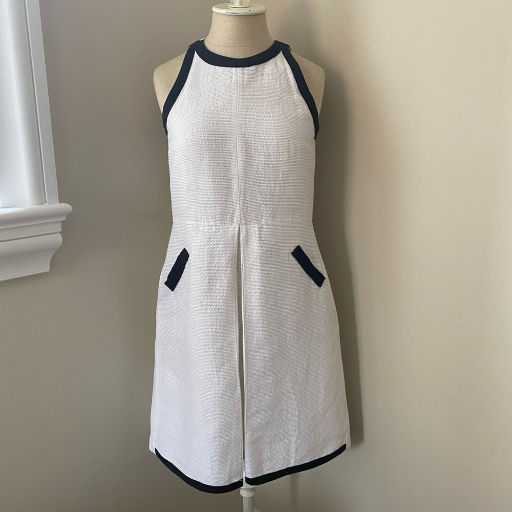 White sleeveless summer Max Mara dress
